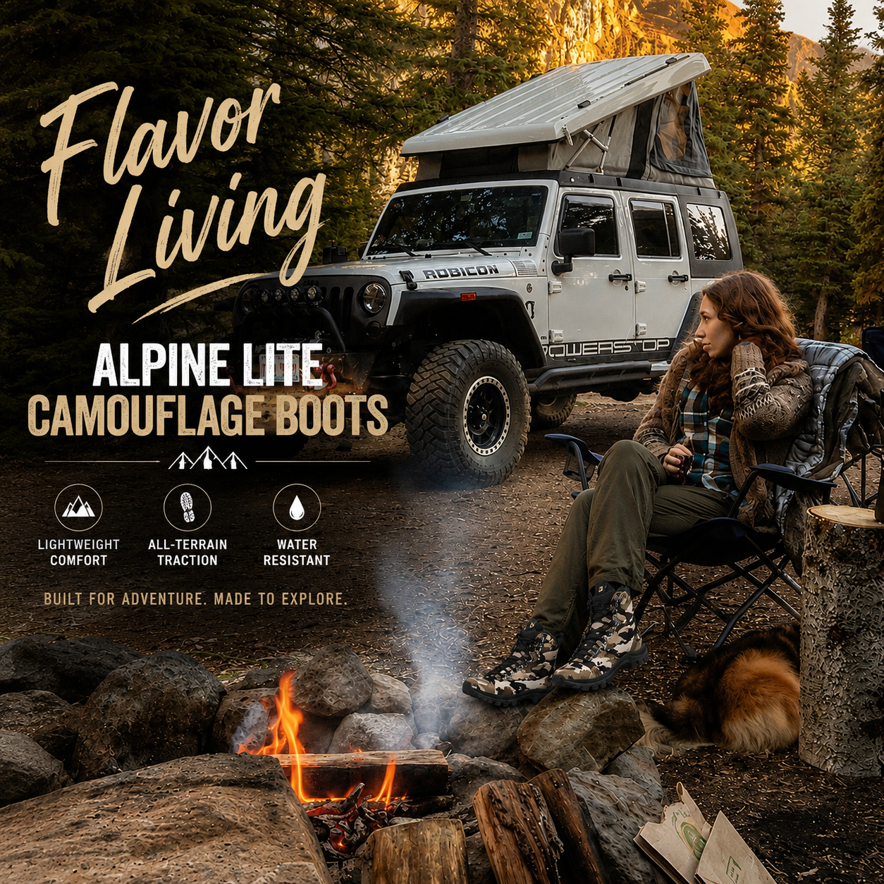 Alpine Lite Camouflage Boots - Image 2