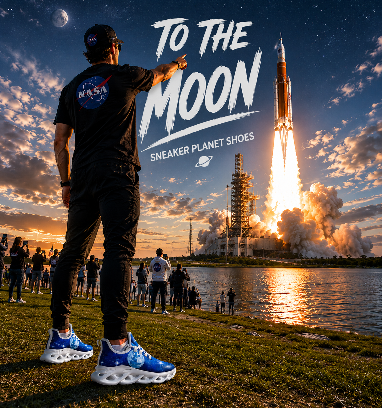 To The Moon Sneaker Planet Shoes - Image 2