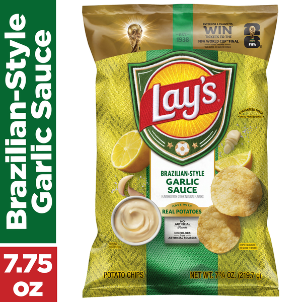 Lay's Brazilian Style Garlic Sauce Potato Chips