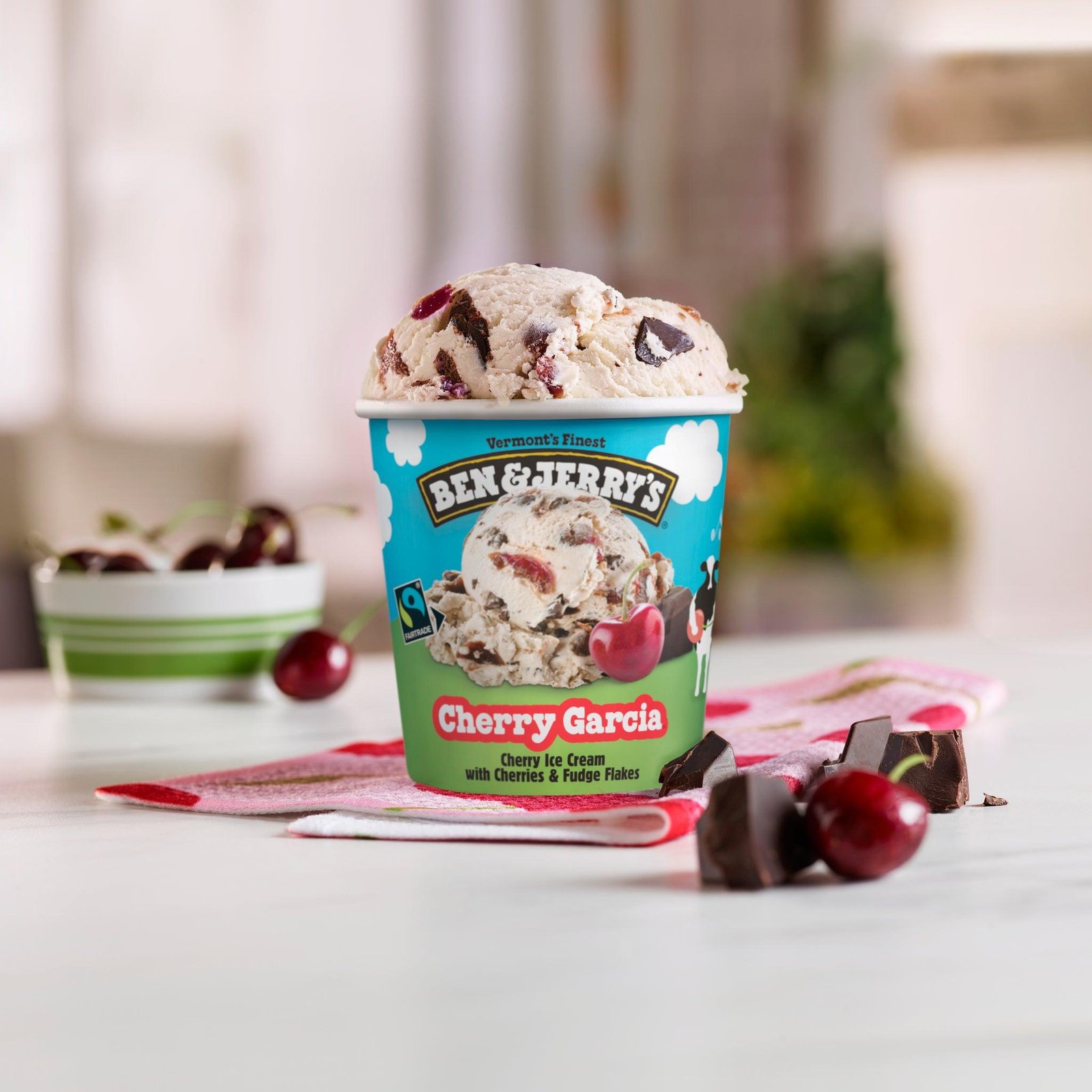 Ben & Jerry's Cherry Garcia Ice Cream Vermont